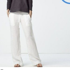 JAMES PERSE New White Linen, Wide Leg Pants, Sz 1